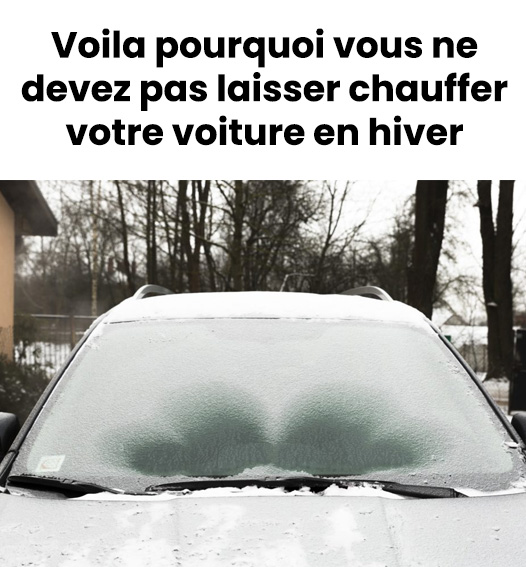 Voilà pourquoi vous ne devez pas laisser chauffer votre voiture en hiver